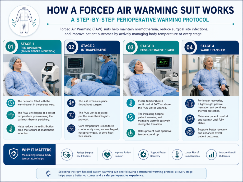 hospital patient warming suit